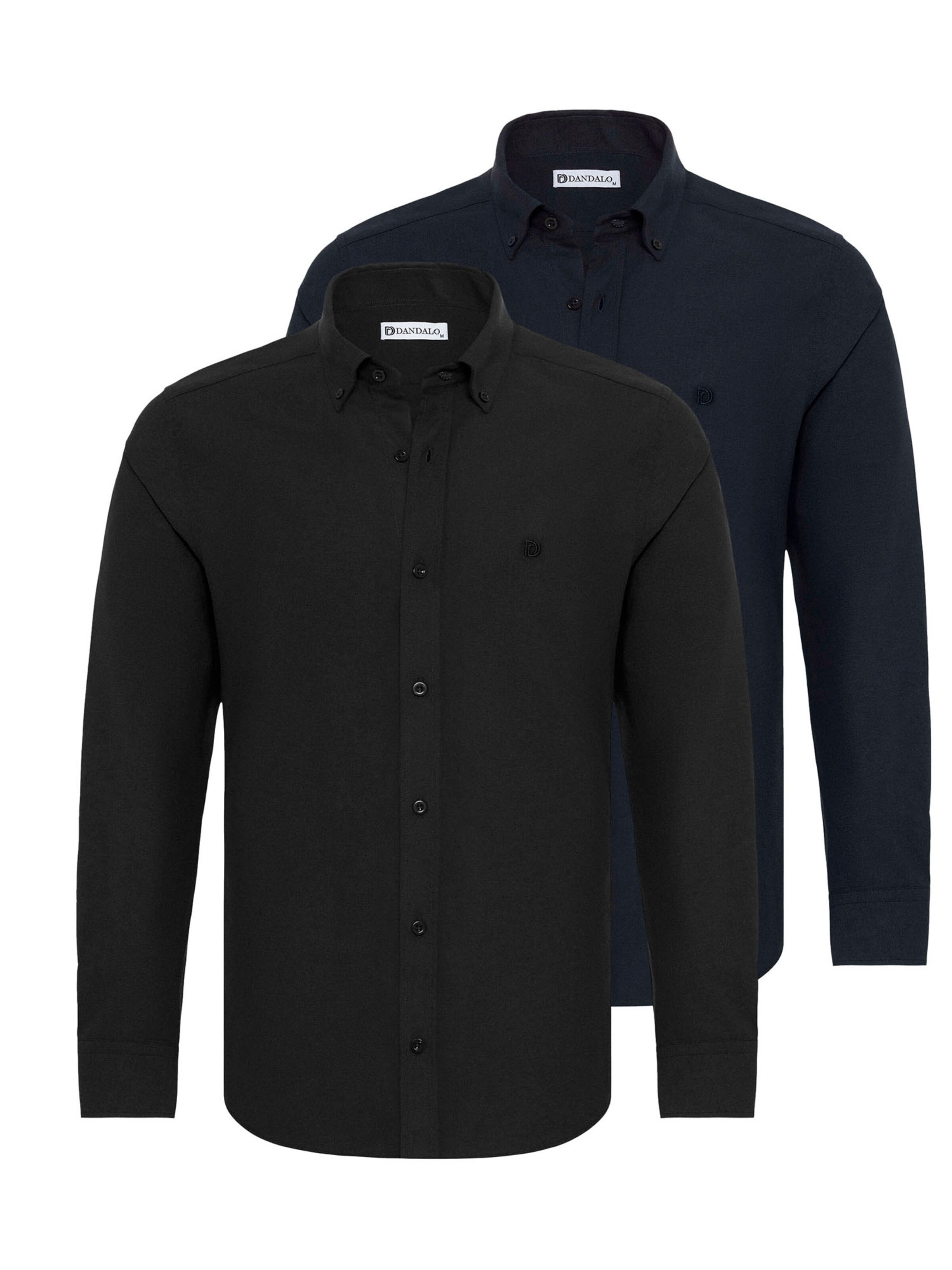 melns Dandalo Standarta piegriezums Krekls: no priekšpuses