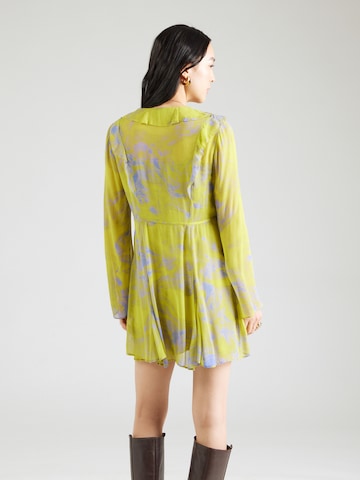 AllSaints Kleid 'LINI INSPIRAL' in Grün: Rückseite