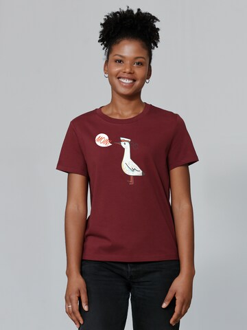 T-shirt Watapparel en rouge : devant