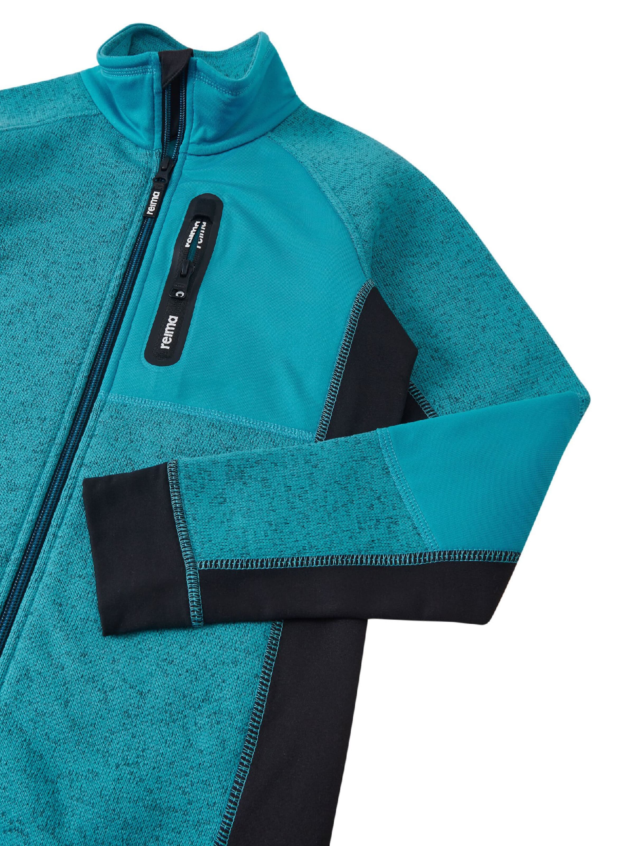 Reima Fleece jas 'Liukuen' in Blauw: voorkant