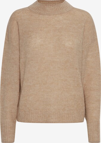 ICHI Sweater 'KAMARA' in Brown: front