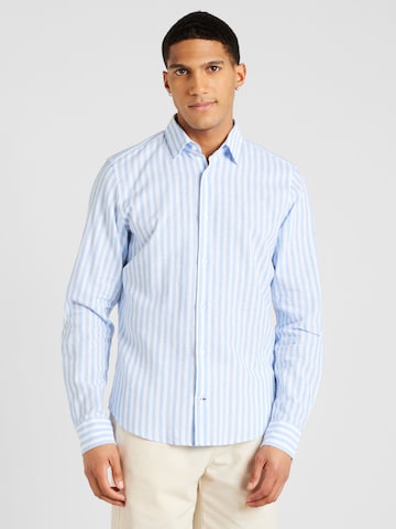 JOOP! Slim fit Button Up Shirt 'Pit' in Blue: front