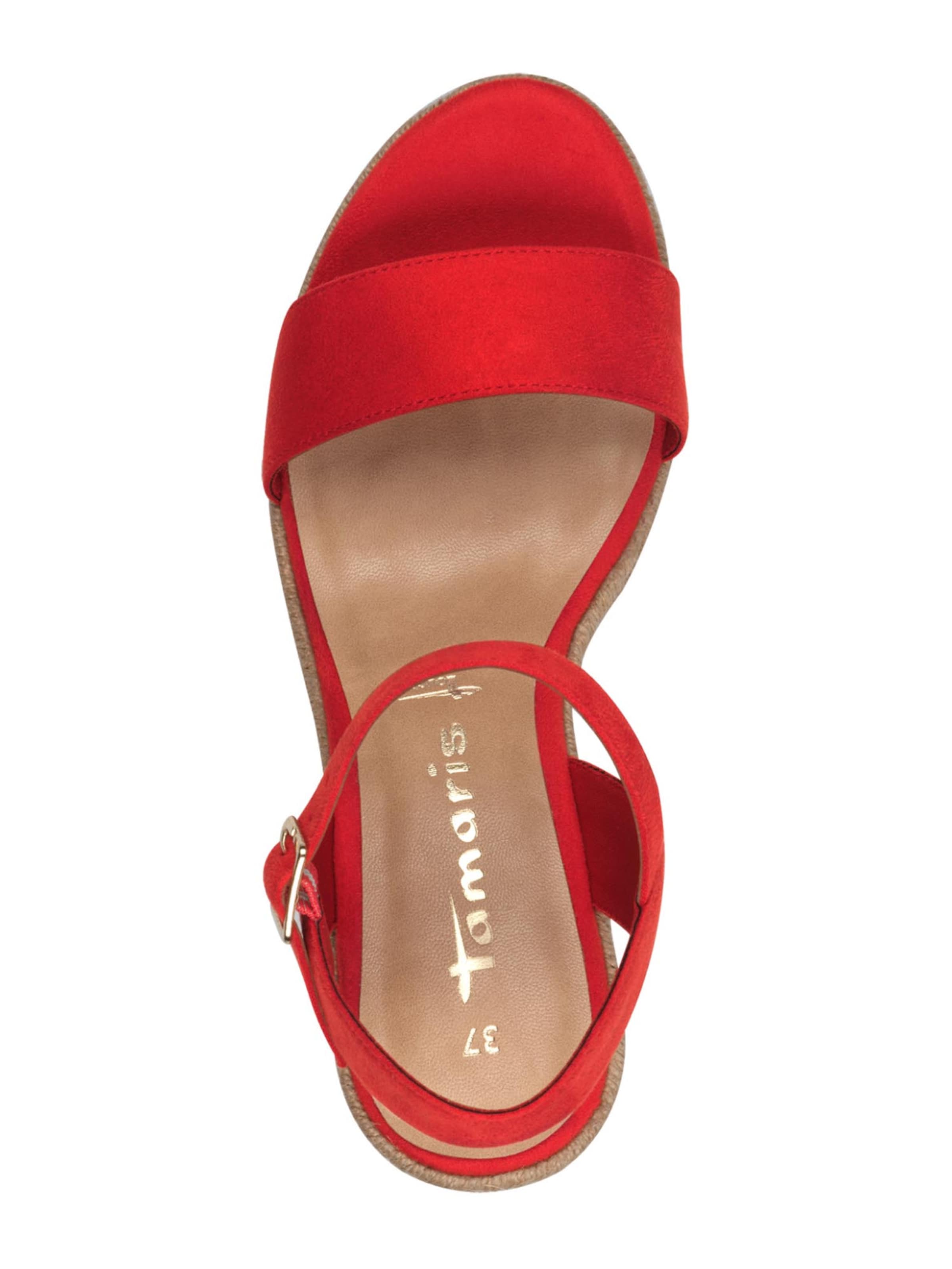 Sandales à lanières Tamaris en rouge