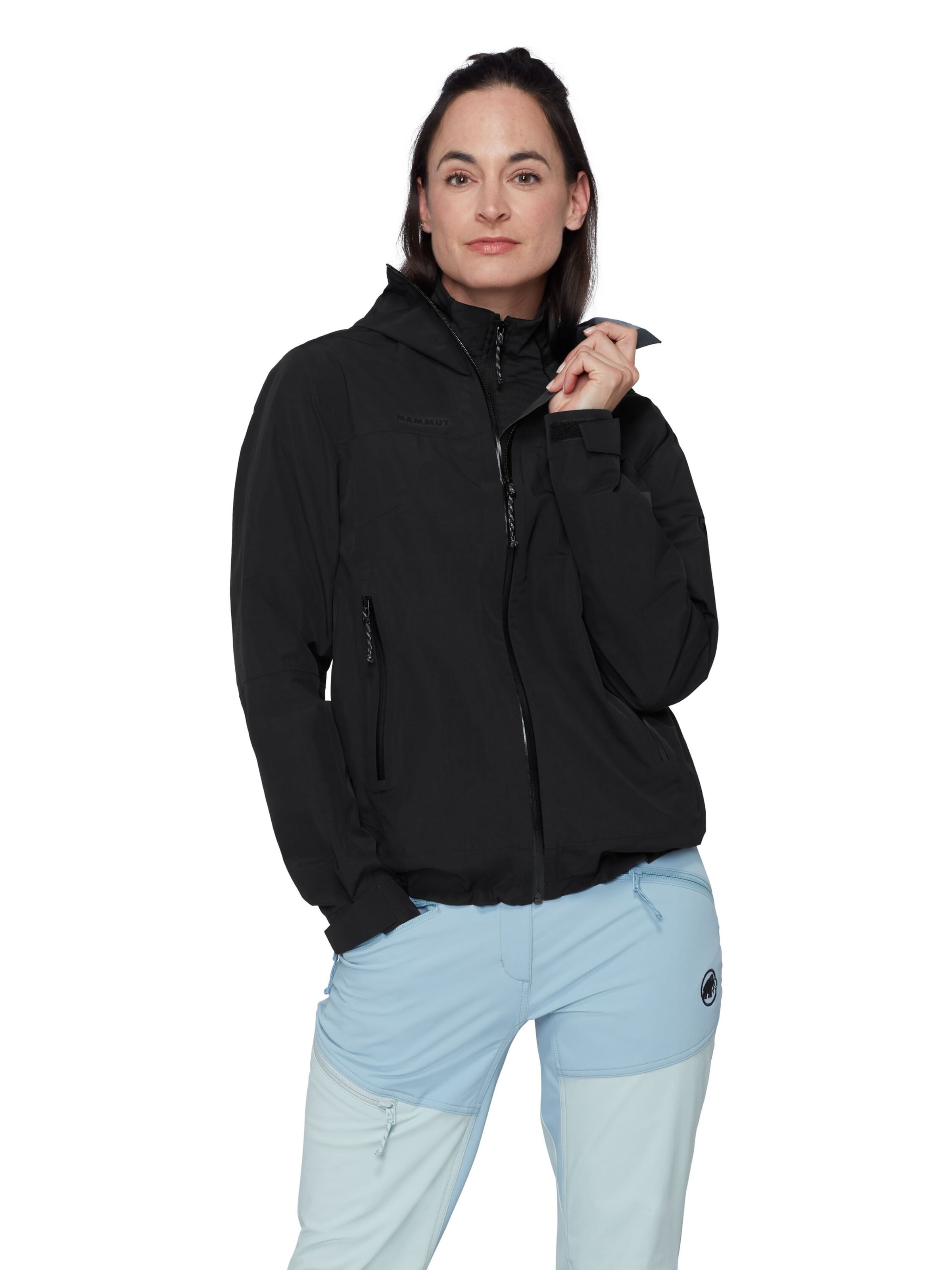 MAMMUT Outdoor Jacket in Black: front