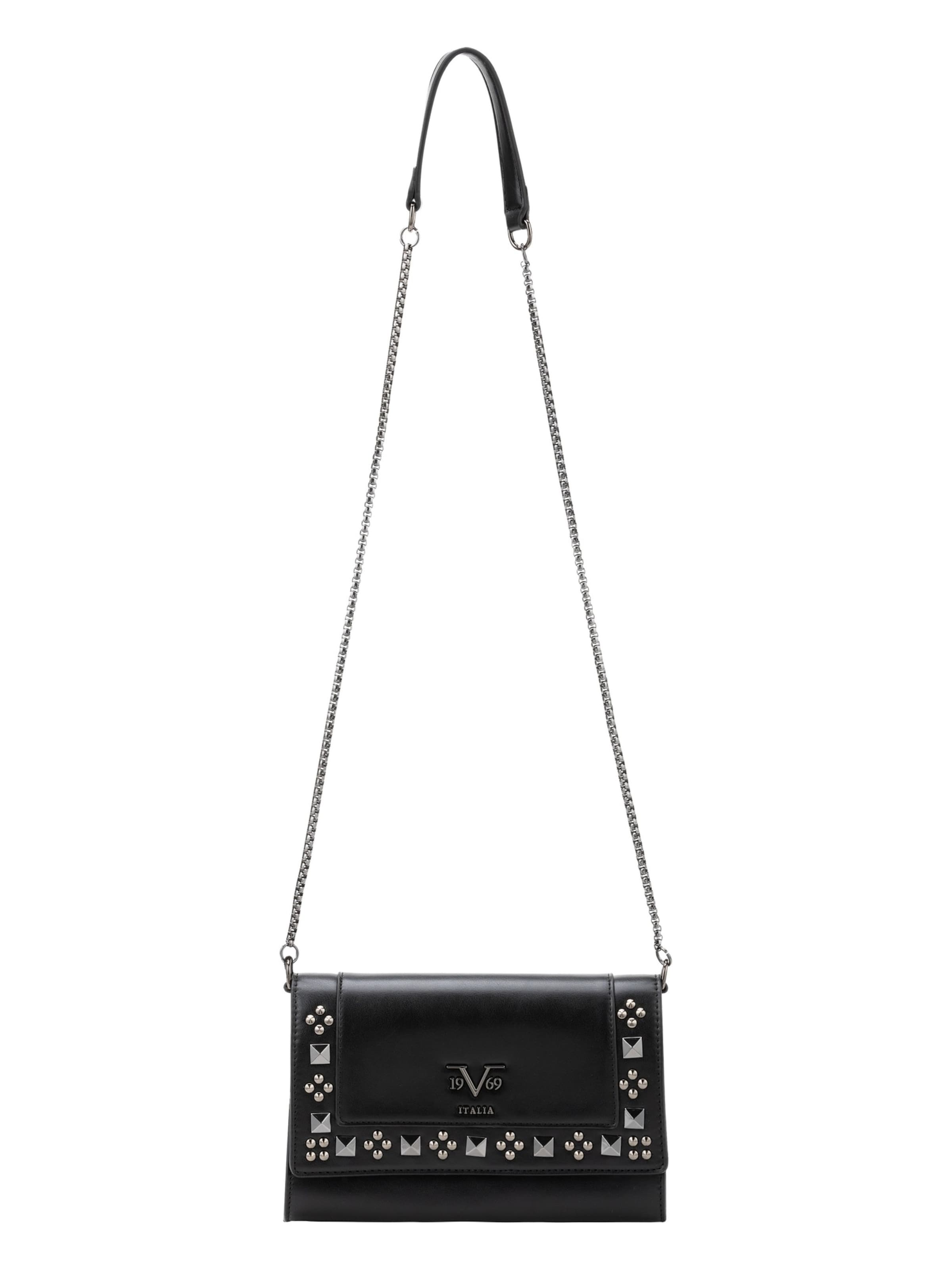 19V69 ITALIA Τσάντα ώμου 'Cadenza' σε μαύρο: μπροστά