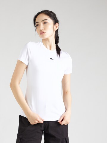 J.Lindeberg Performance Shirt 'Ada' in White: front