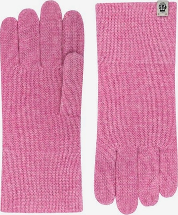 Gants 'PURE CASHMERE' Roeckl en rose : devant