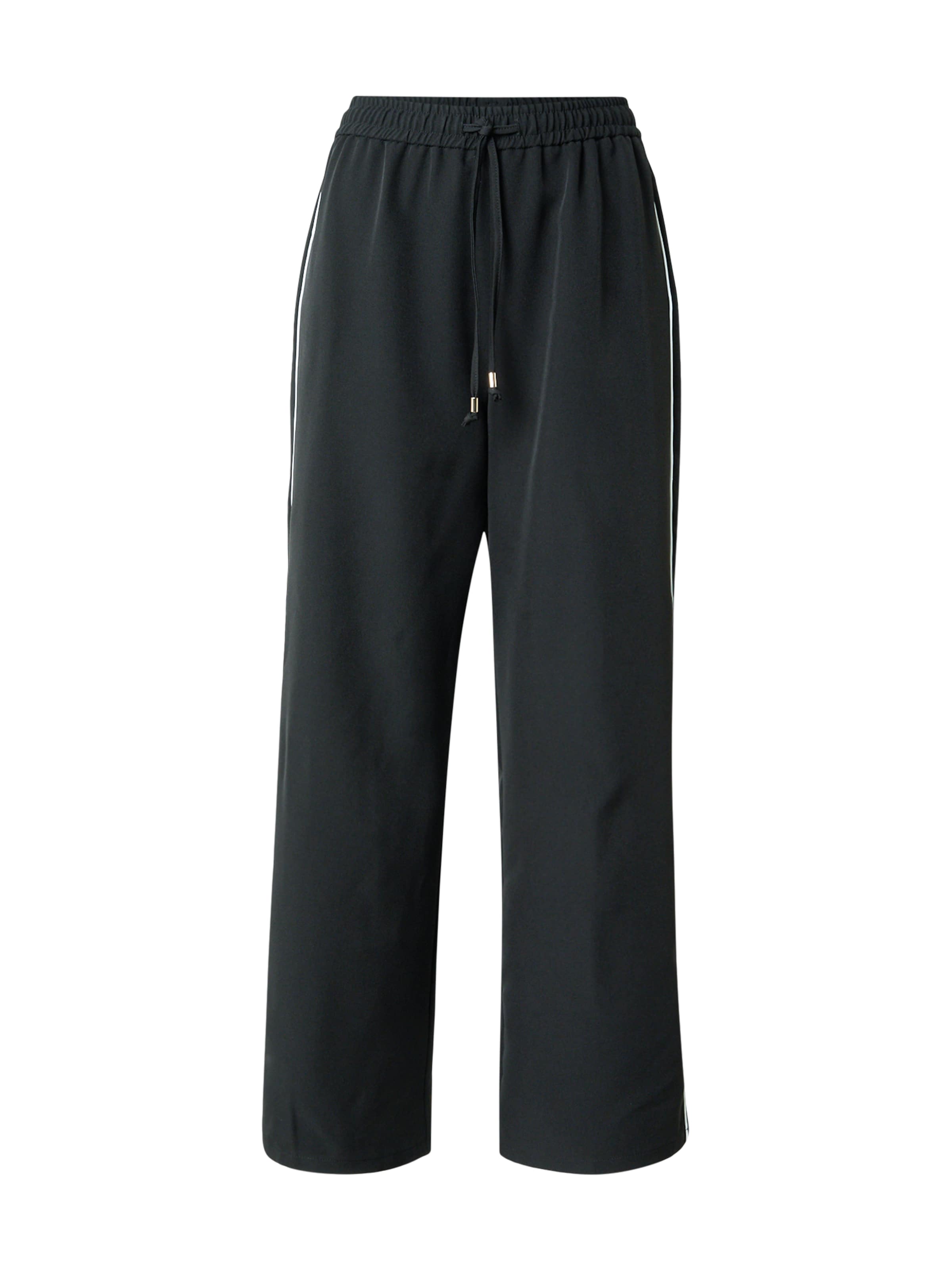 Miss Selfridge Wide leg Trousers in Black: front