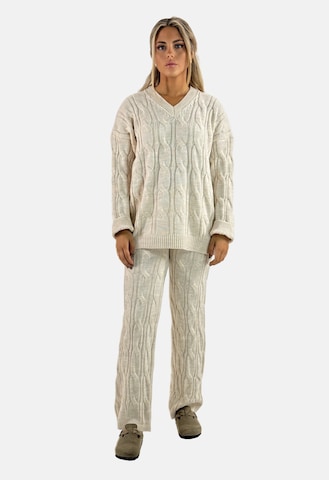 Elara Huispak in Beige: voorkant