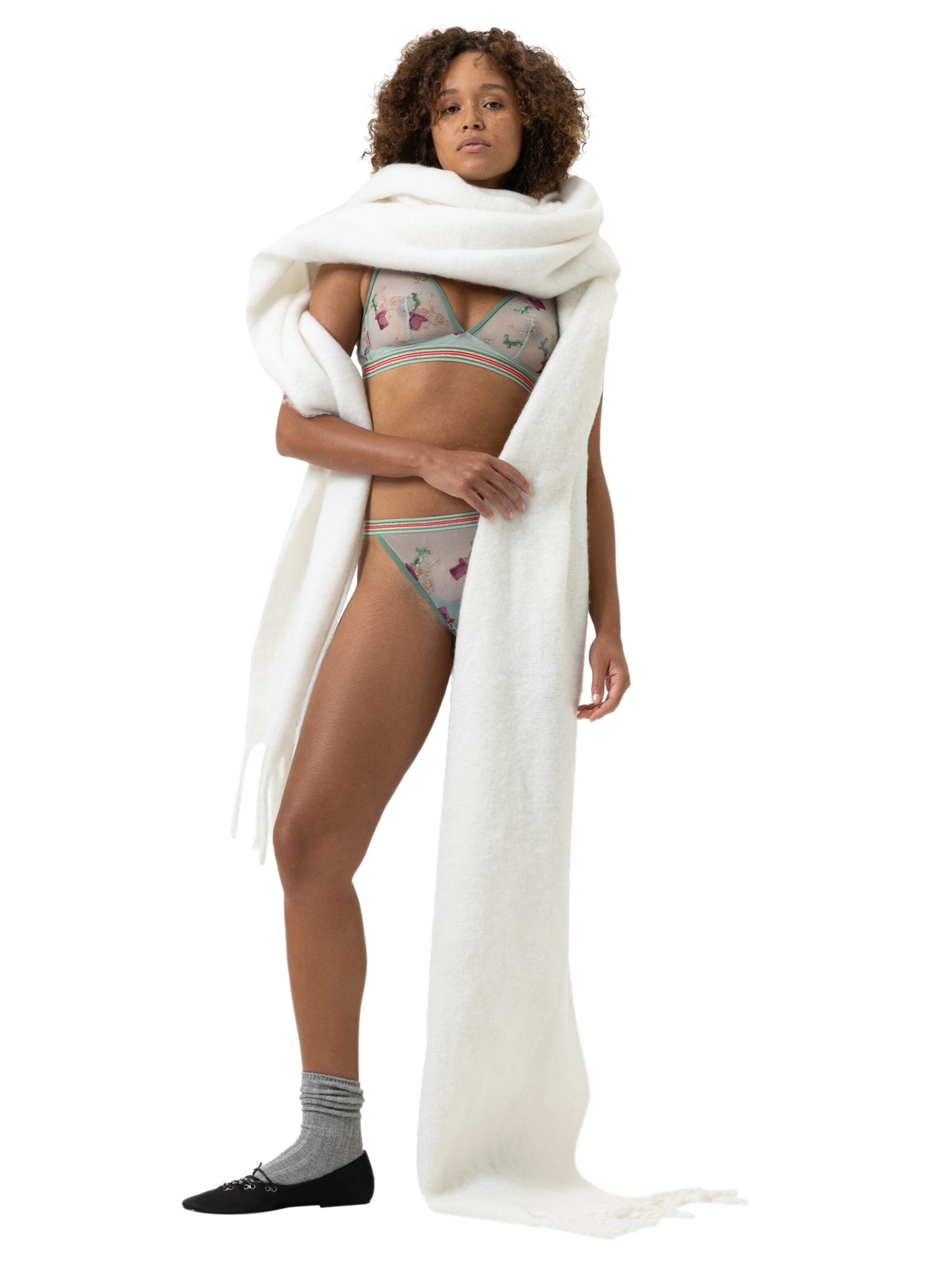 Mey Triangle Bra in Green