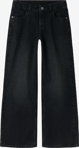 Wide Leg Jean TWO SOON en noir : devant