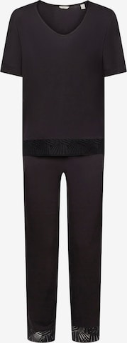 ESPRIT - Pijama en negro: frente