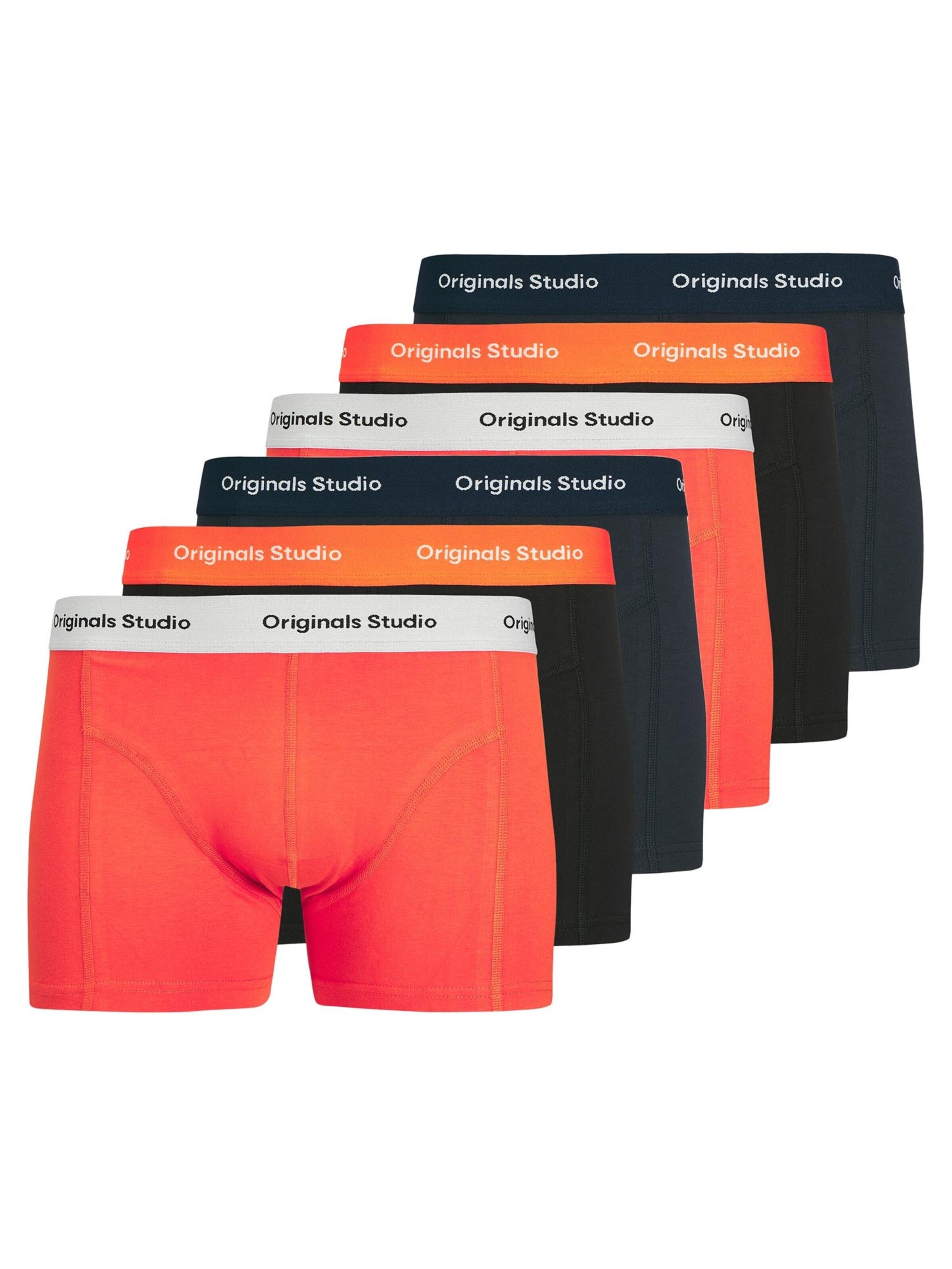 JACK & JONES Boxershorts 'Vesterbro Solid' in Oranje: voorkant
