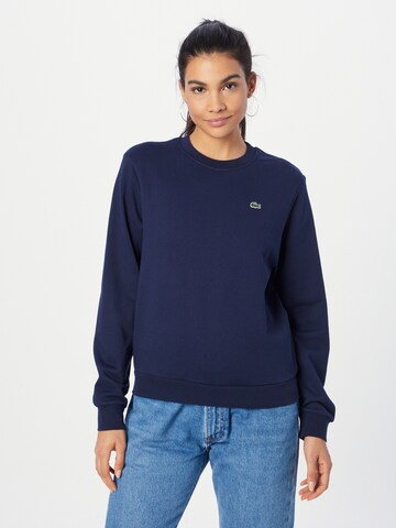 Sweat-shirt LACOSTE en bleu : devant