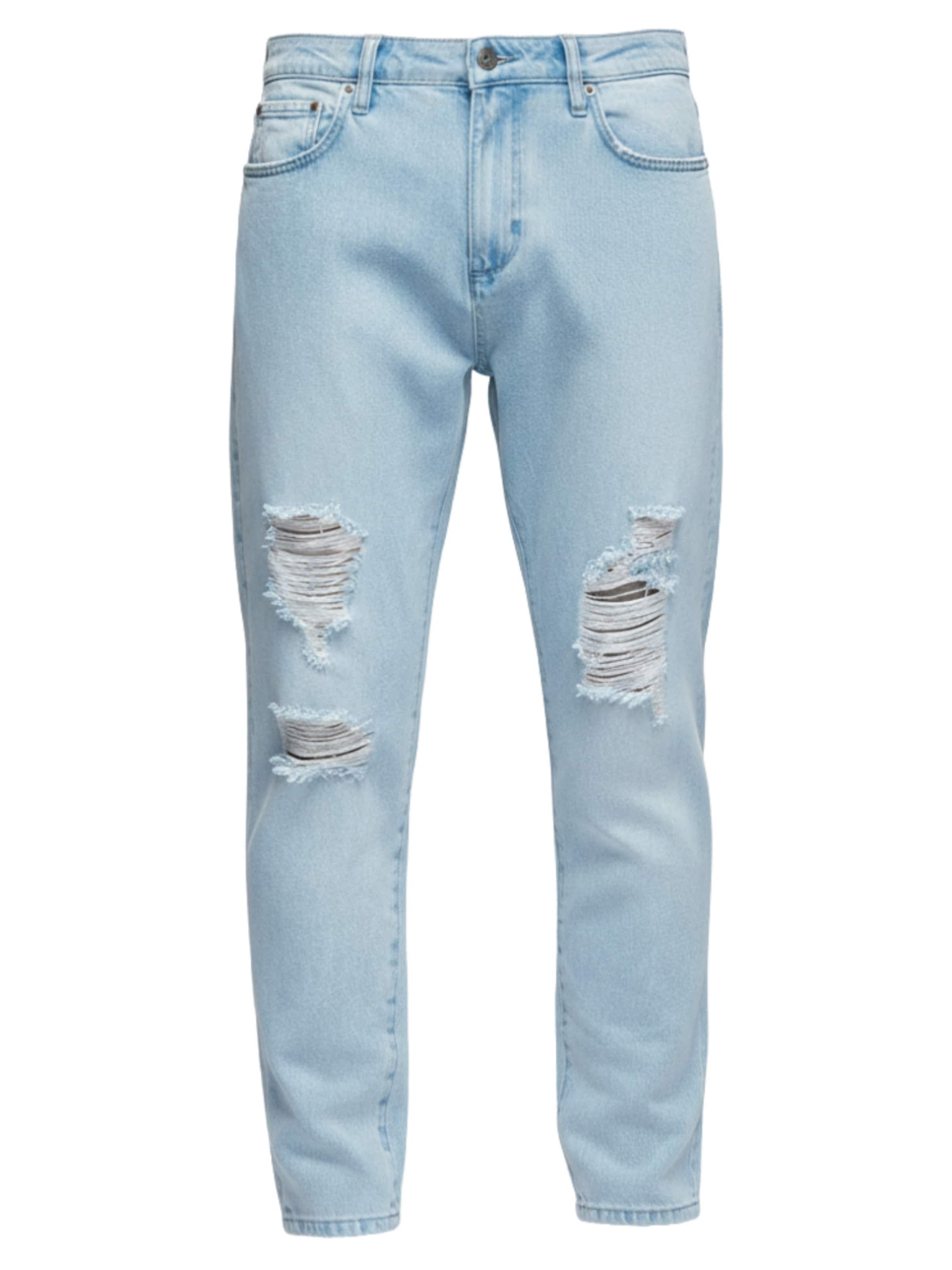 Ombre Tapered Jeans 'Carrot' in Blue: front