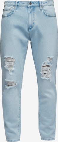 Ombre Tapered Jeans 'Carrot' in Blue: front
