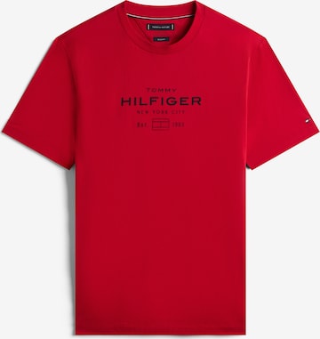 T-Shirt TOMMY HILFIGER en rouge : devant