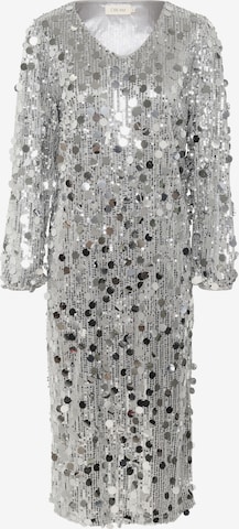 Cream Kjole 'Shine' i sølv: forside