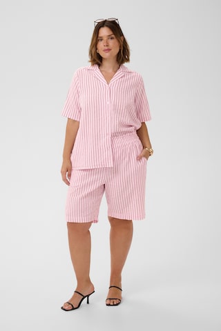 KAFFE CURVE - Loosefit Pantalón 'KCLary' en rosa: frente