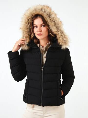 LELA Winter Jacket in Black: front