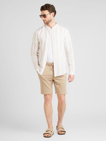 Coupe regular Chemise 'CAIDEN' Only & Sons en beige