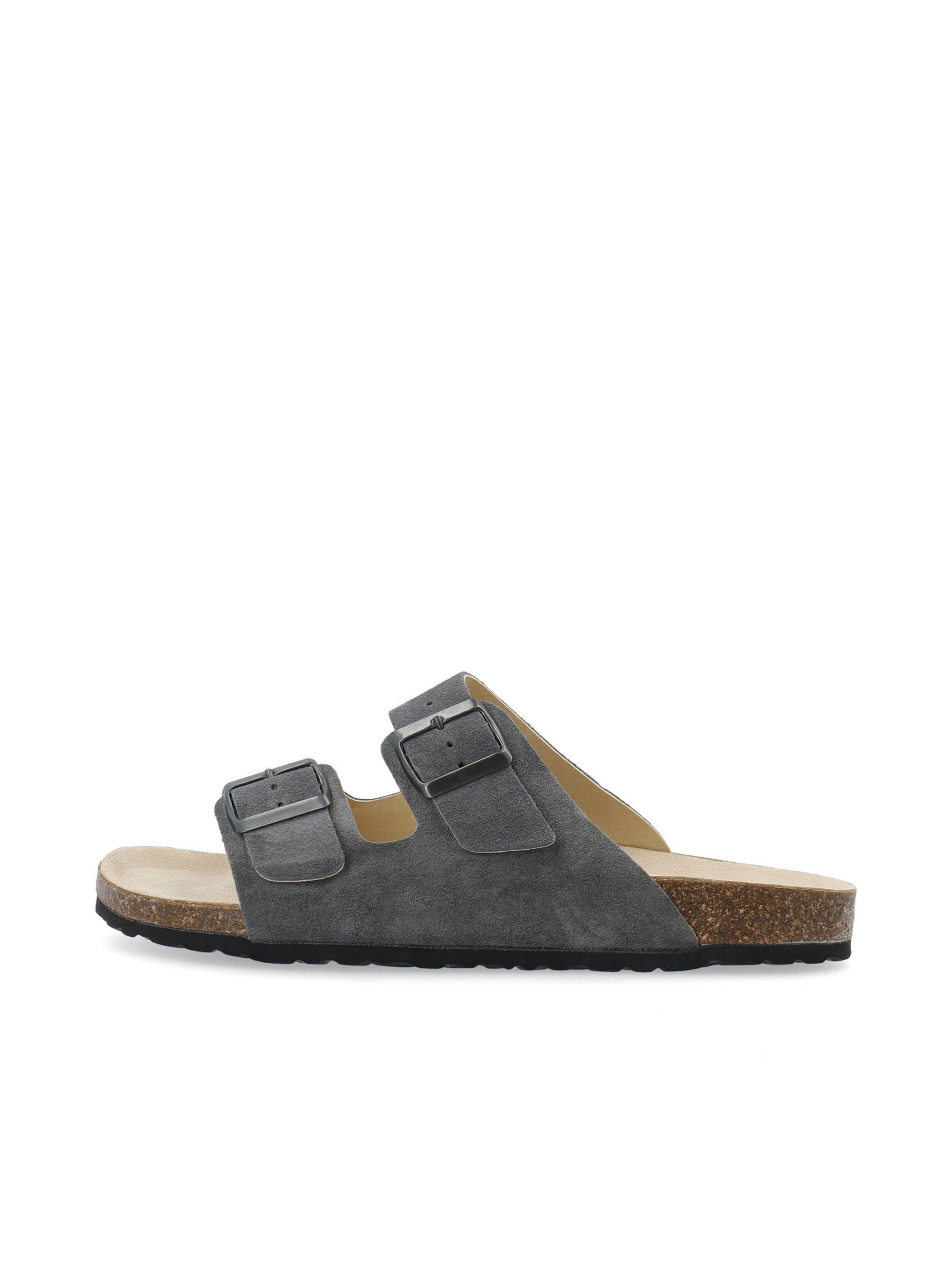 Bianco Pantolette 'Lorenzo' in Grau: Vorderseite