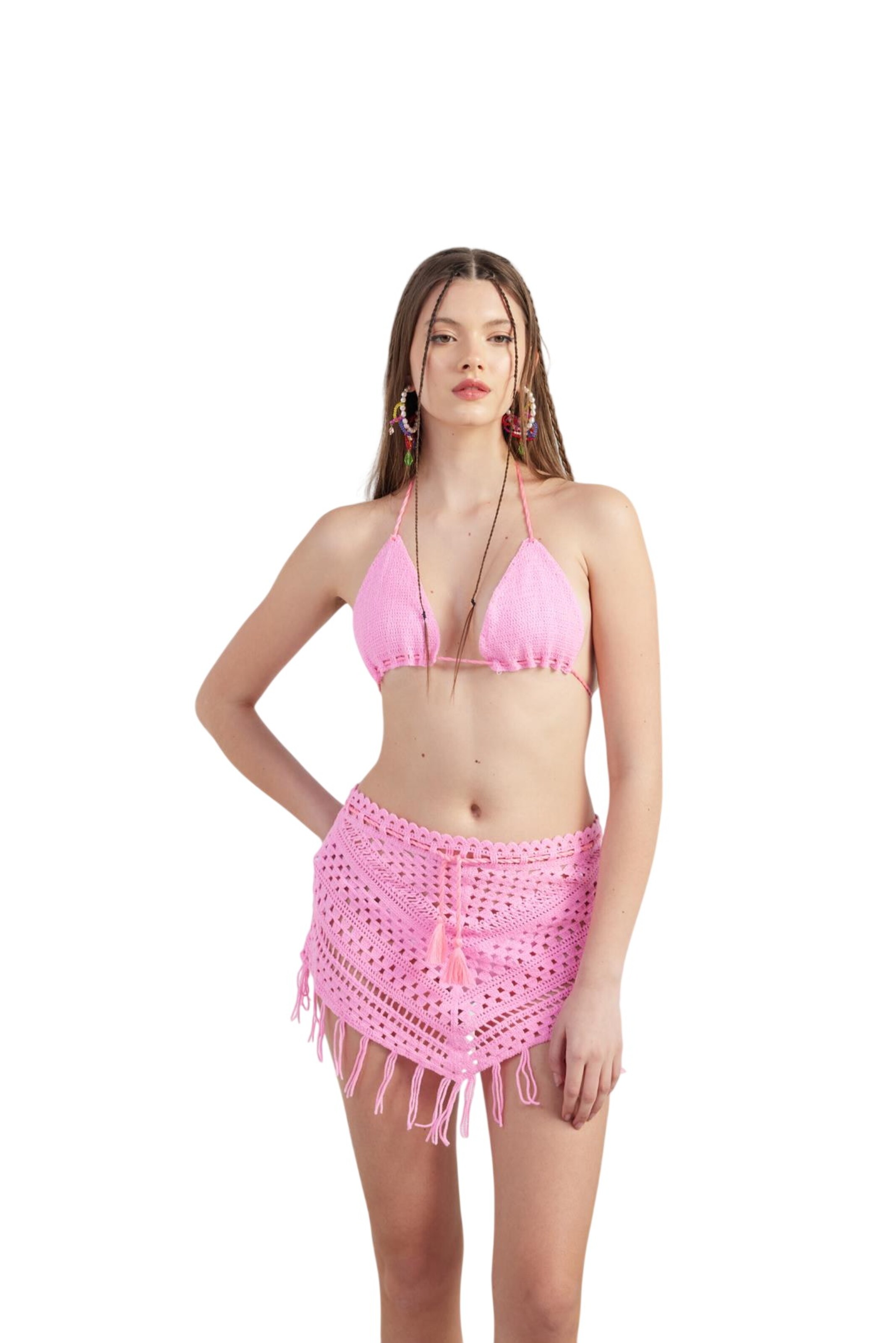 HOLLY LOLLY Triangel Bikini in Roze