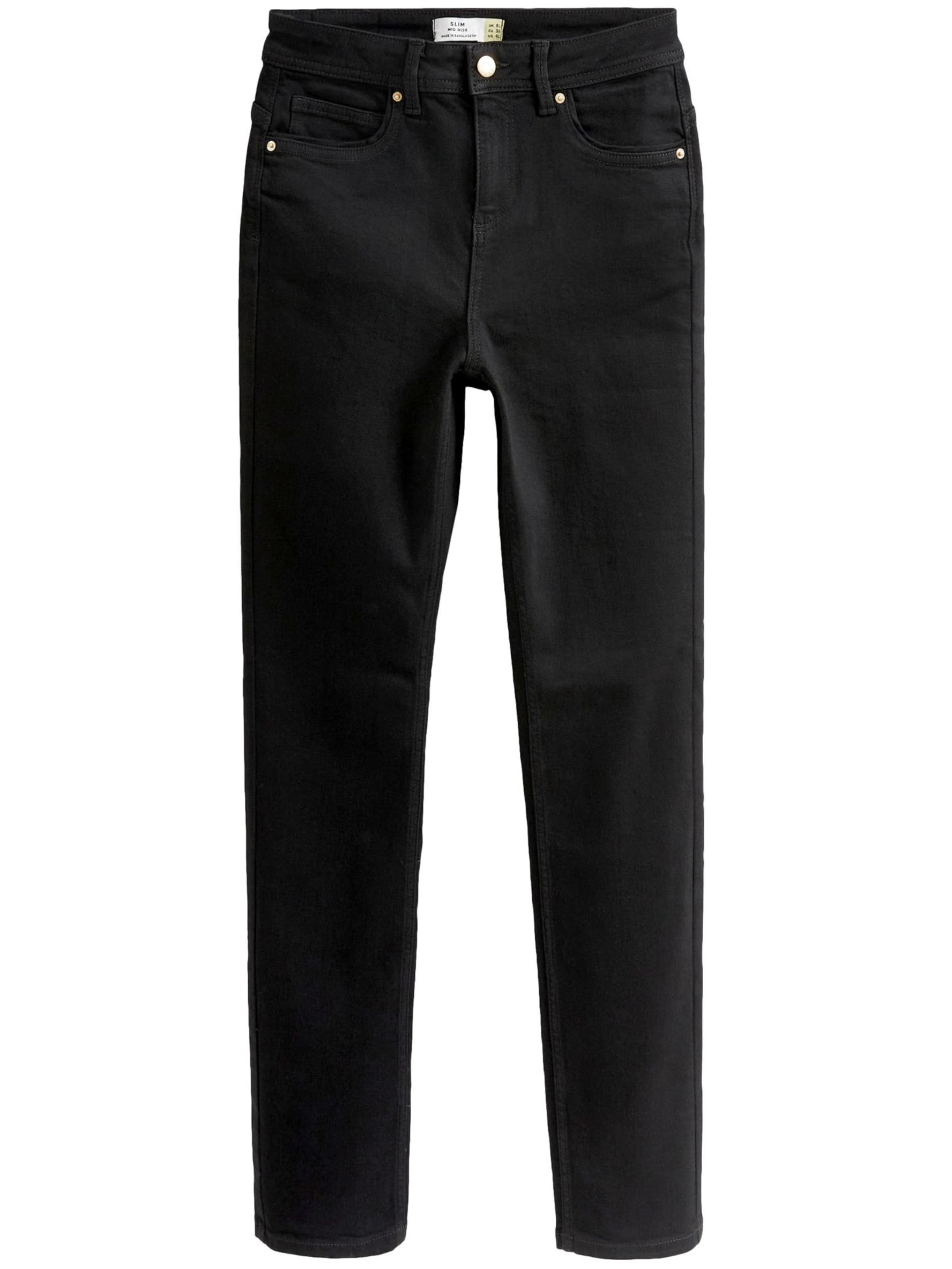 Next Slim fit Jeans in Black: front