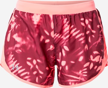UNDER ARMOUR Sporthose 'Fly By' in Pink: front