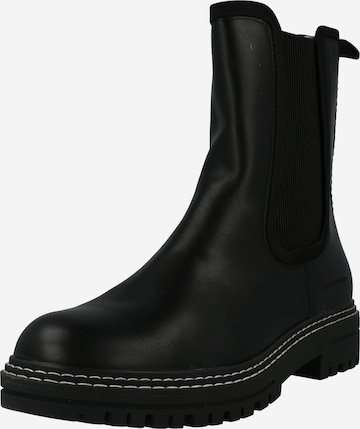 TOM TAILOR Chelsea Boots in Black: front