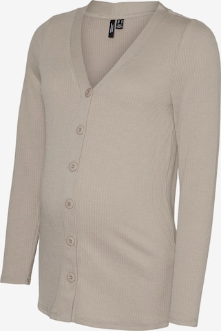 Vero Moda Maternity Knit Cardigan in Beige: front