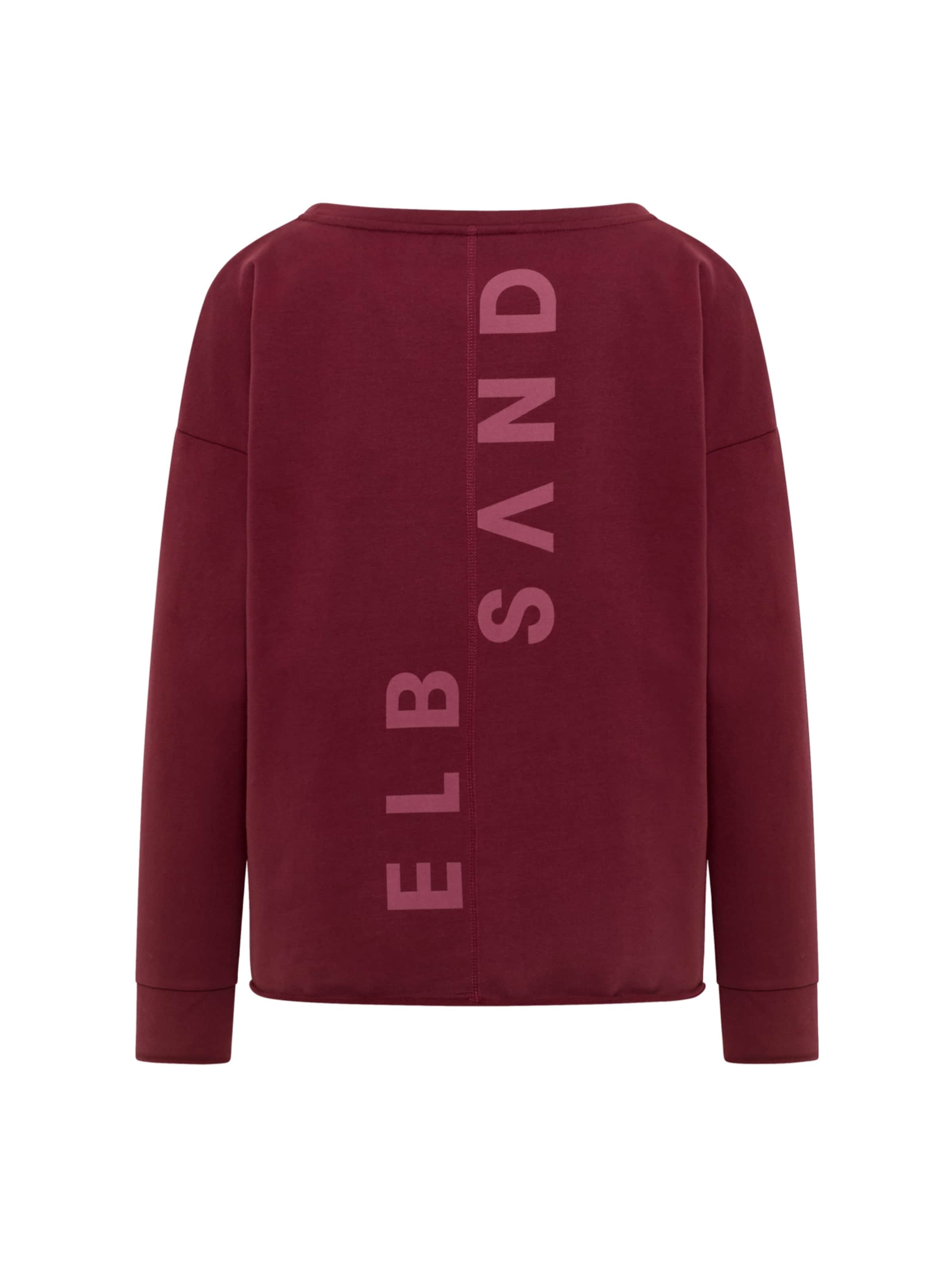 Elbsand Sweatshirt 'Riane' in Rood
