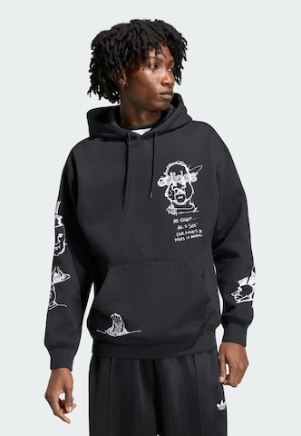 Felpa 'Peter Moore' di ADIDAS ORIGINALS in nero: frontale