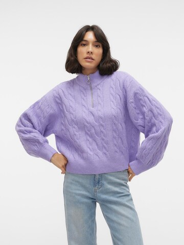 VERO MODA Sweater 'Philine' in Purple: front