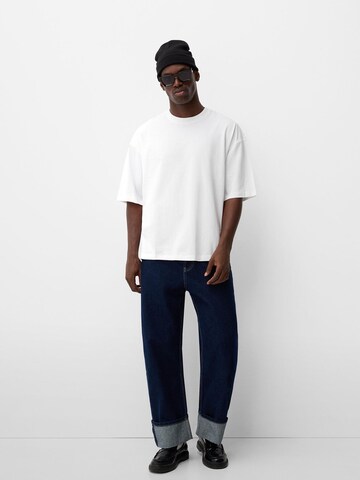 T-Shirt Bershka en blanc