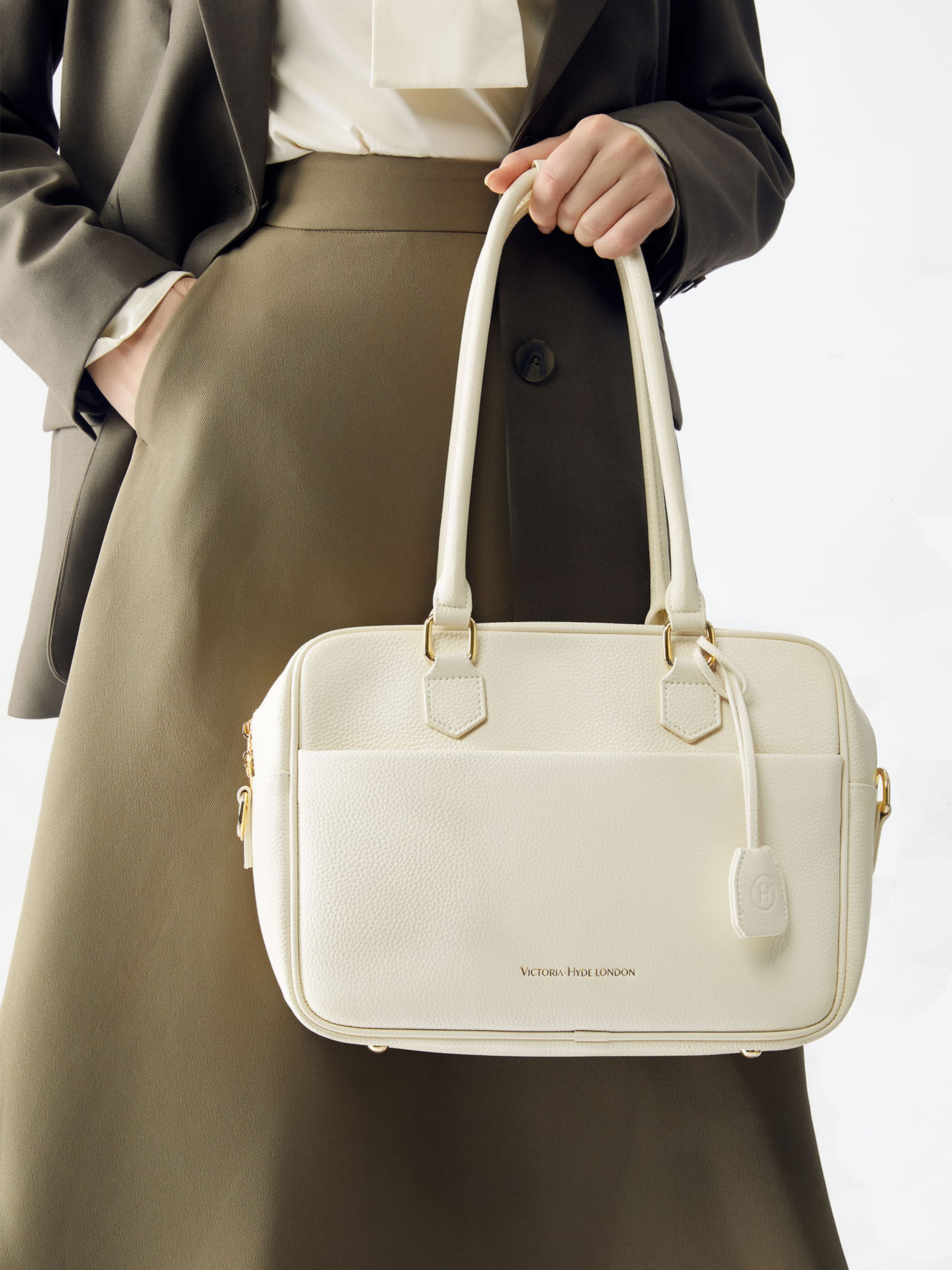 Sacs à main 'Margaret Small' Victoria Hyde en beige : devant