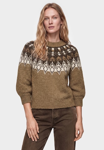 DreiMaster Vintage Sweater in Brown: front