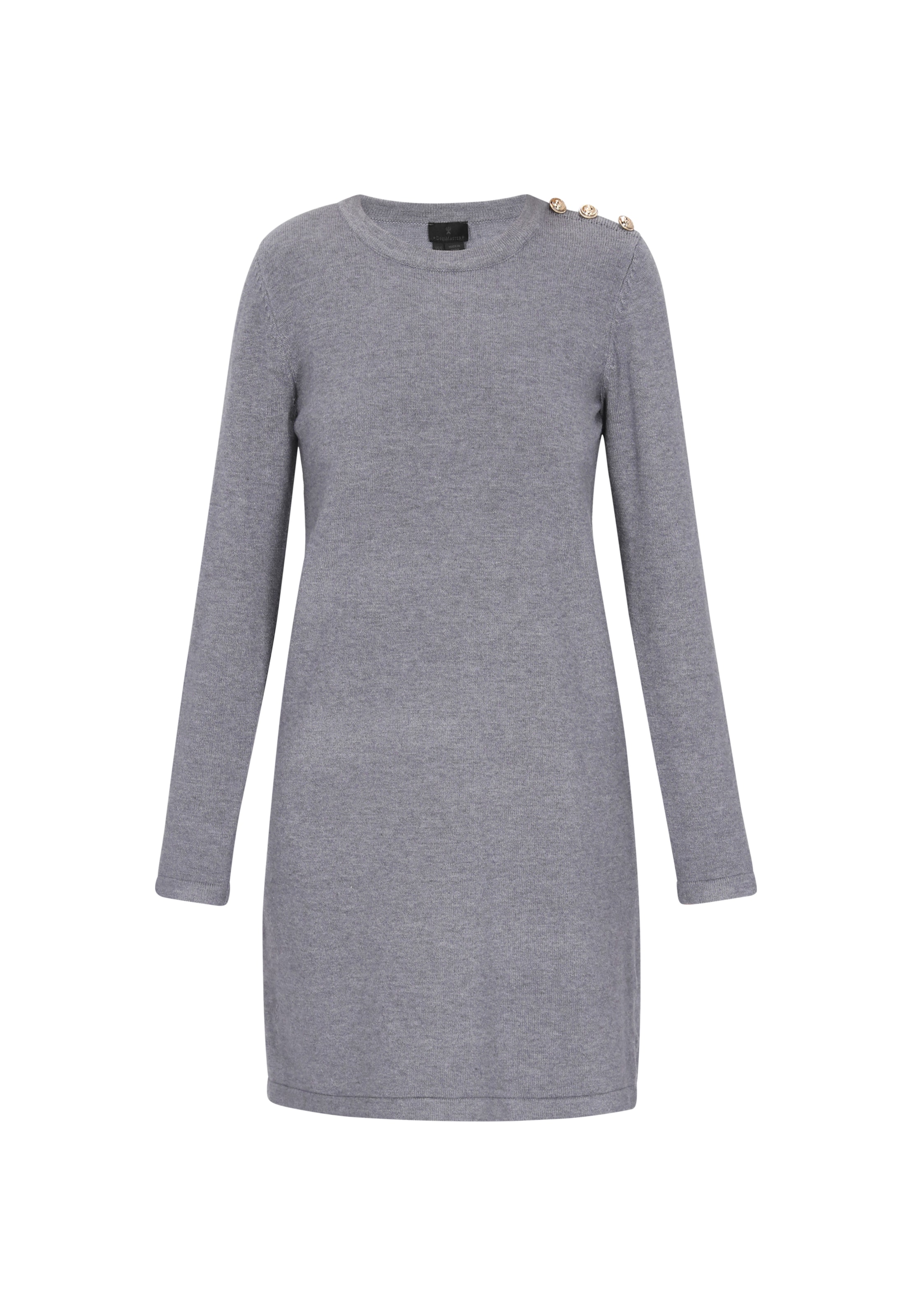 DreiMaster Klassik Knit dress 'Classic' in Grey: front