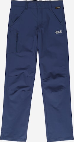 JACK WOLFSKIN Outdoor Pants 'Activate' in Blue: front