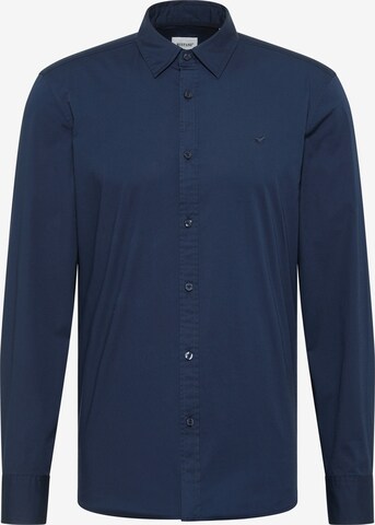 MUSTANG Regular fit Button Up Shirt ' Langarmhemd ' in Blue: front