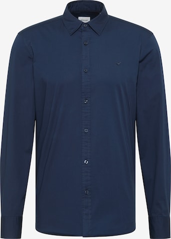 MUSTANG Regular fit Button Up Shirt ' Langarmhemd ' in Blue: front