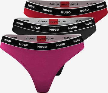 HUGO Thong in Purple: front