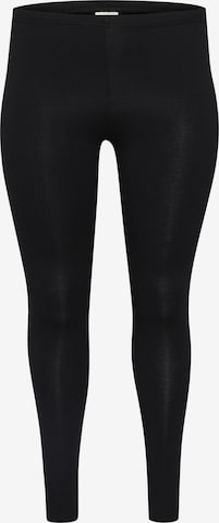 KAFFE CURVE - Slimfit Leggings 'Jena' en negro: frente