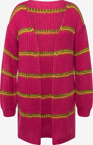 MIAMODA Knit Cardigan in Red: front
