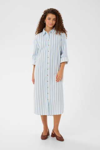 SAINT TROPEZ Blousejurk 'Zalinda' in Blauw: voorkant