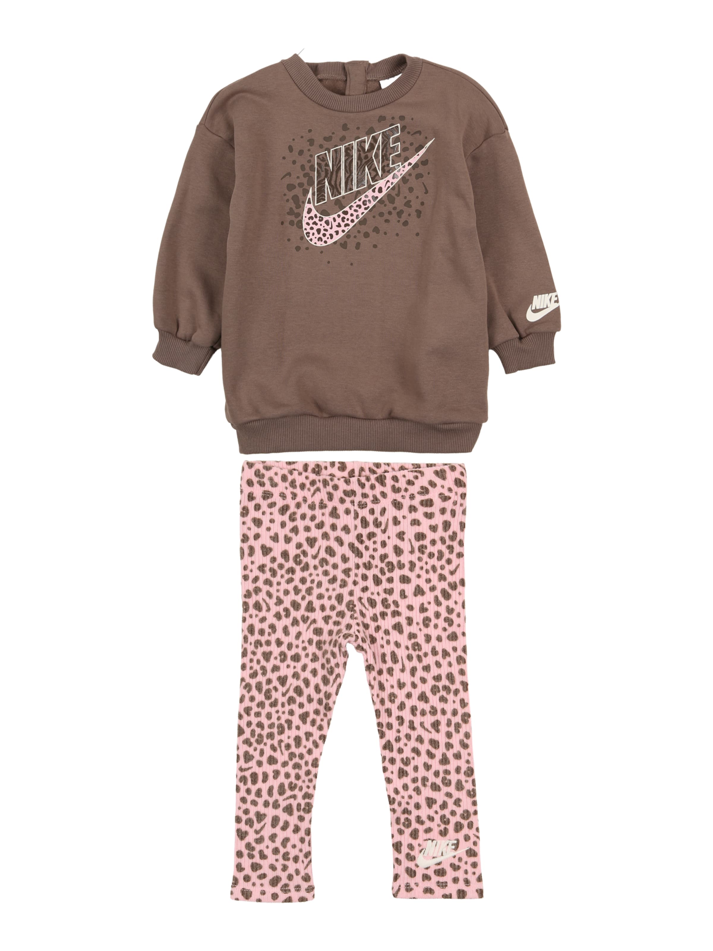 Nike Sportswear Комплект 'WILD' в Ярко-розовый: спереди