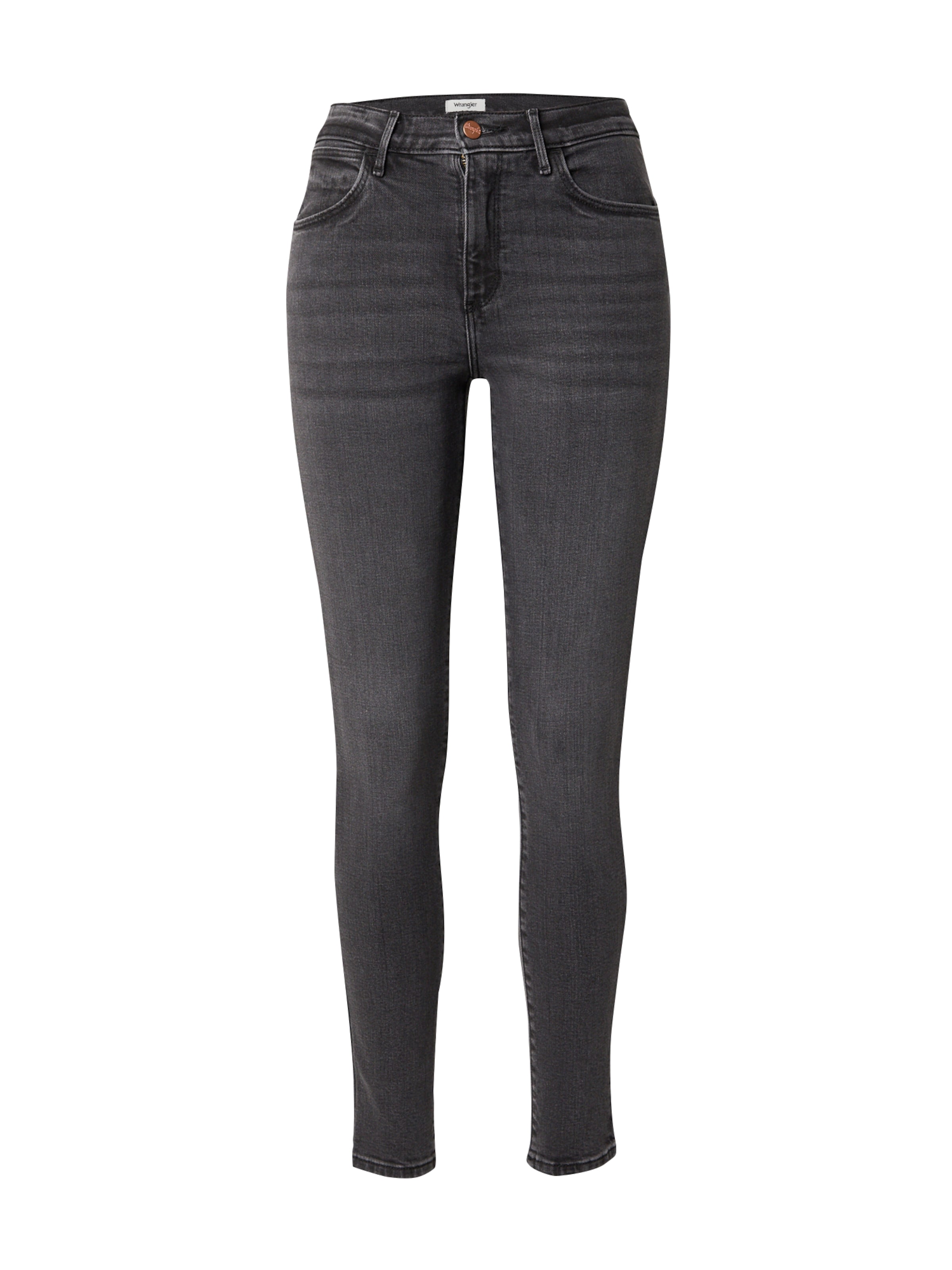 WRANGLER Skinny Jeans in Zwart: voorkant