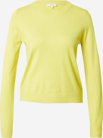 s.Oliver Pullover i gul: forside