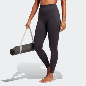 ADIDAS PERFORMANCE Skinny Športne hlače 'Seamless' | črna barva