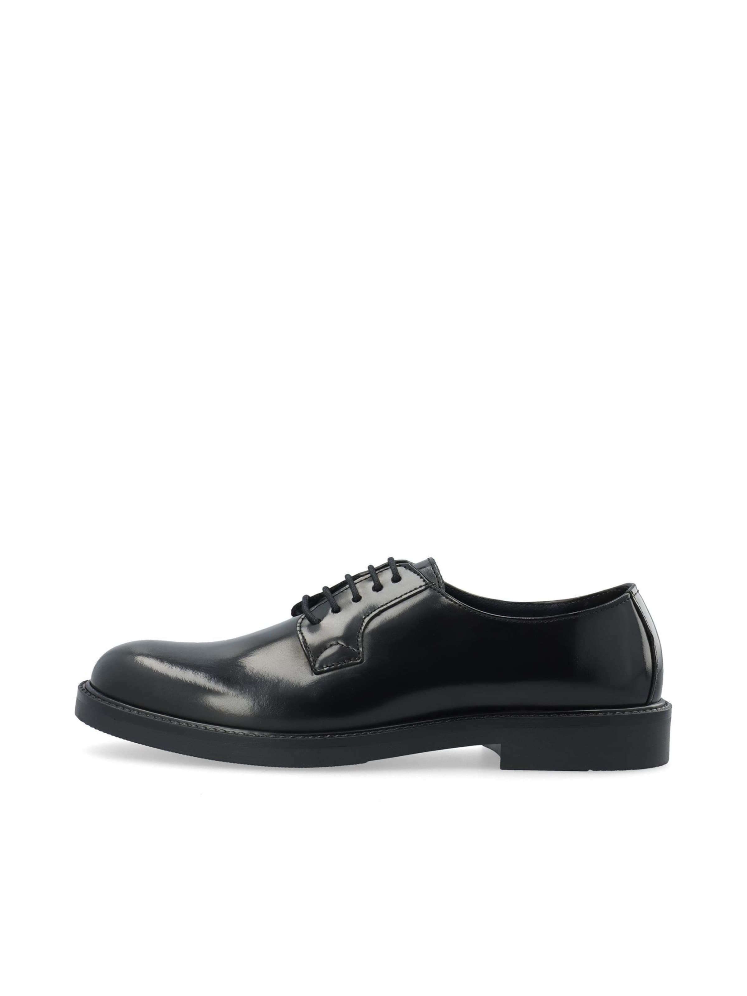 Bianco - Zapatos con cordón en negro: frente